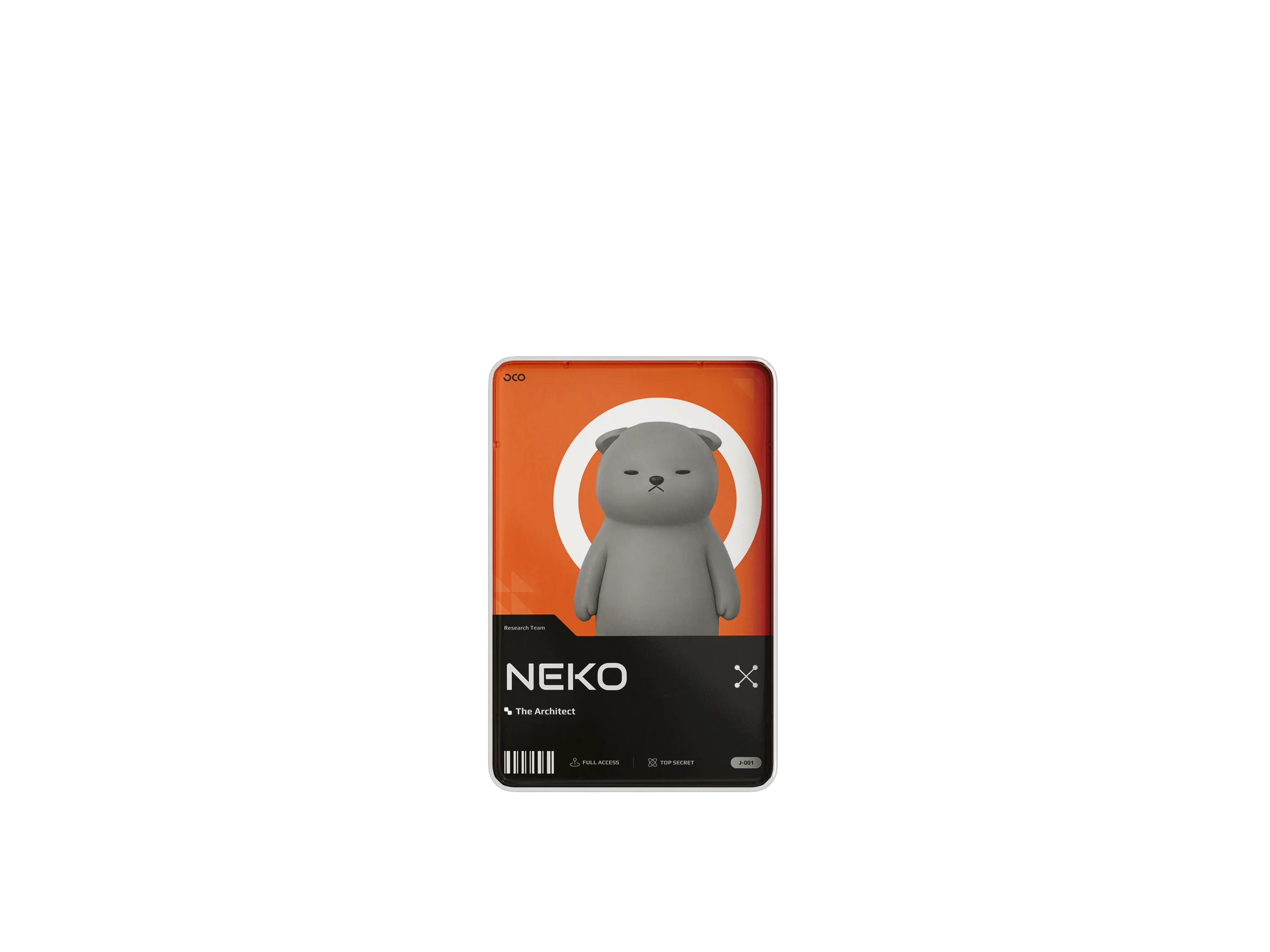 NEKO, The Architect — JCO research team ID card